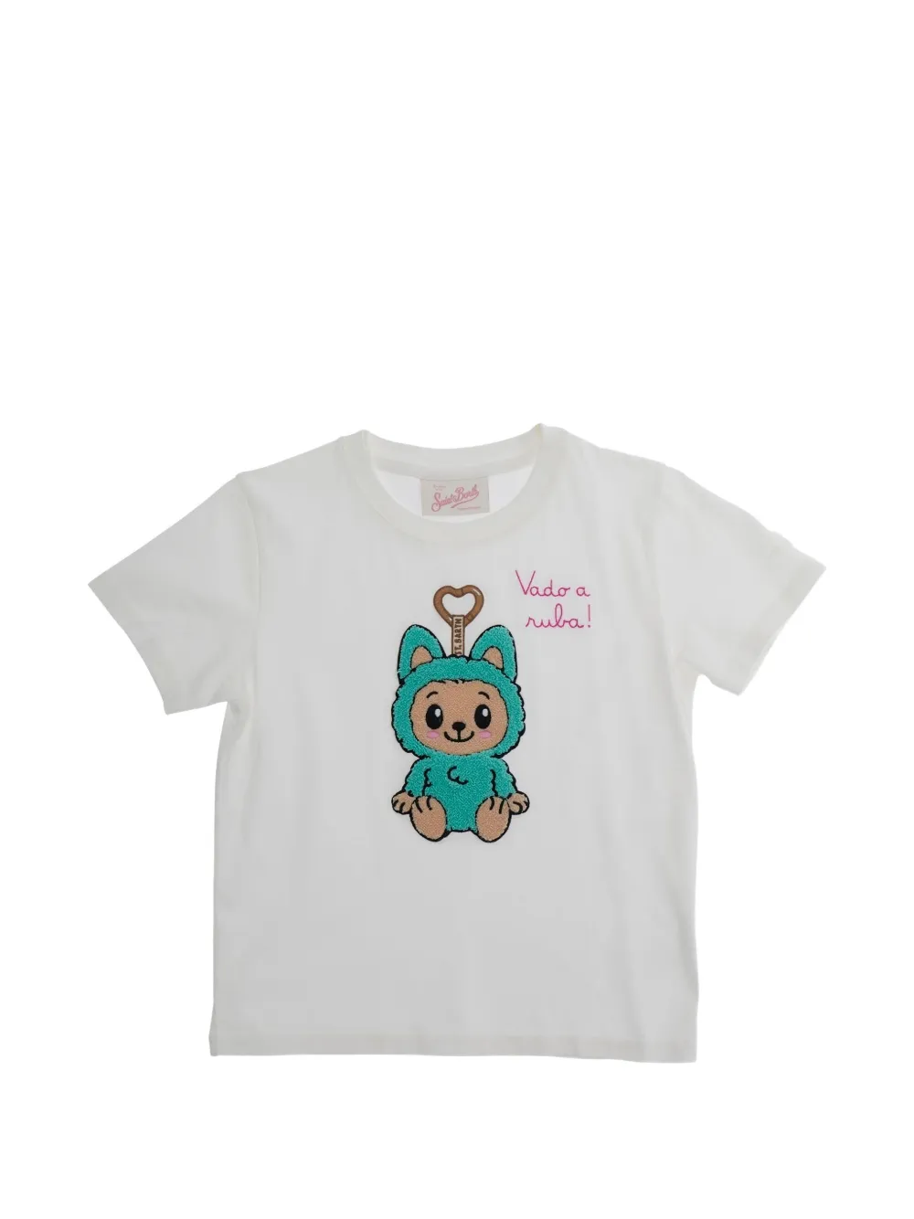 MC2 Saint Barth Kids embroidered T-shirt - Bianco