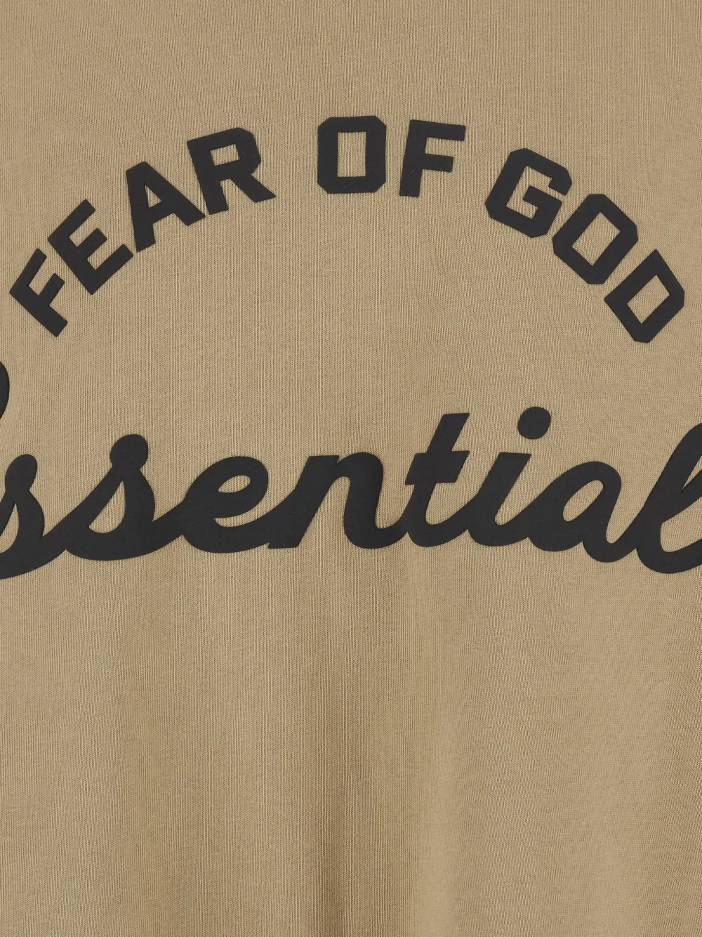 FEAR OF GOD ESSENTIALS 90s T-shirt met logoprint Beige