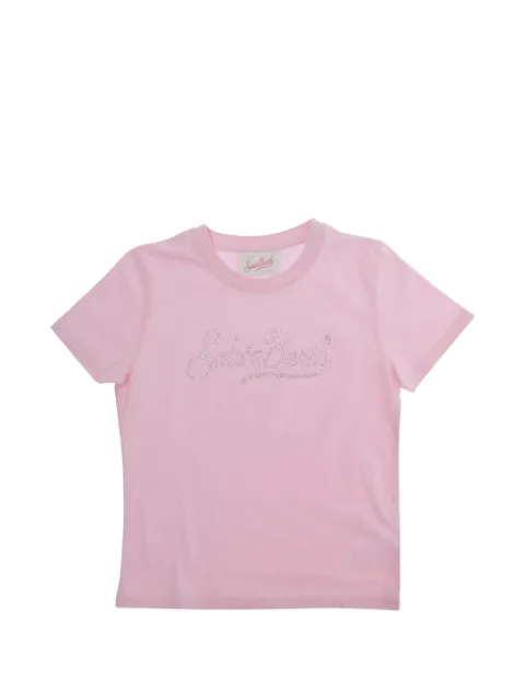 MC2 Saint Barth Kids playera Elly con logo de strass