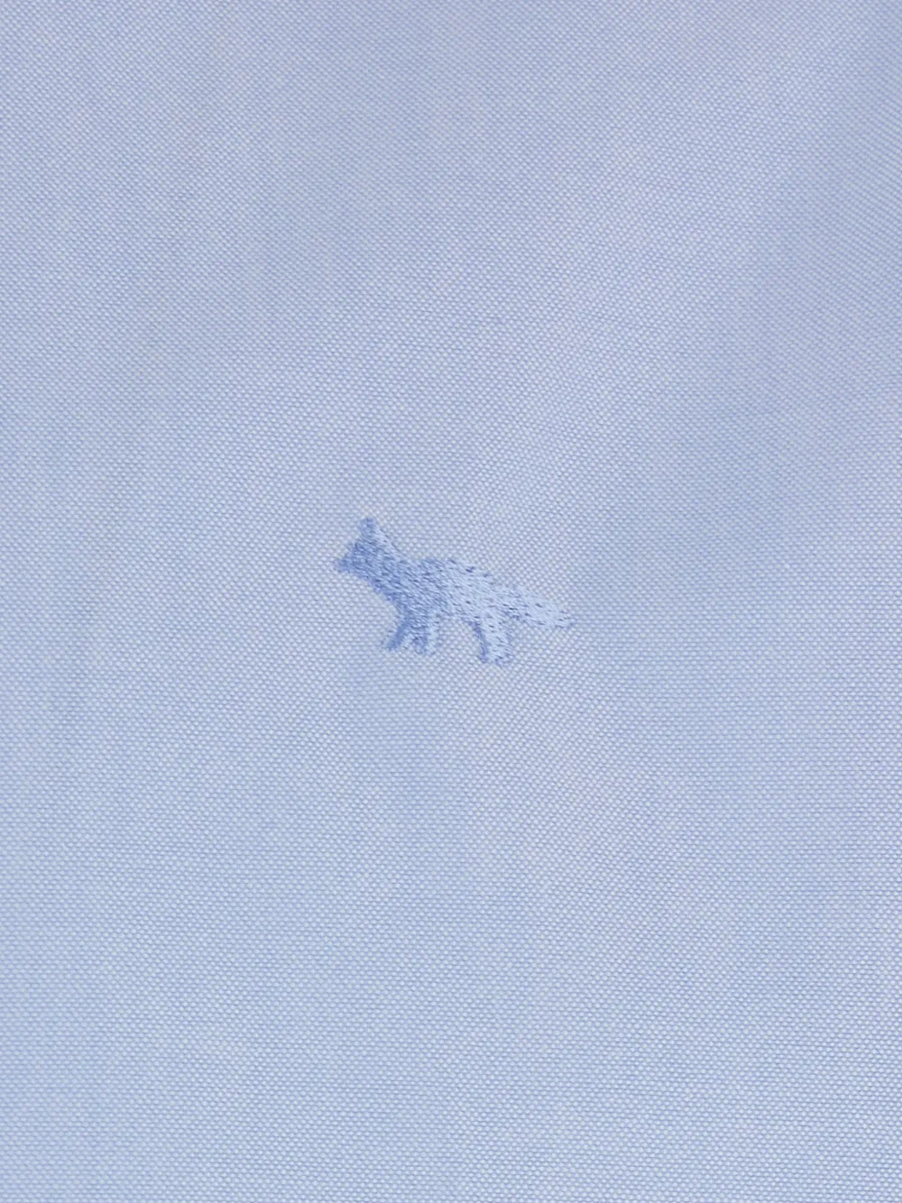  Maison Kitsuné Embroidered Buttoned Shirt - Blue 