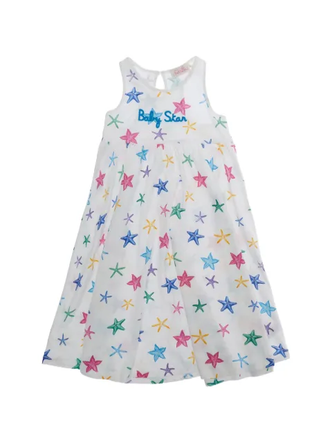 MC2 Saint Barth Kids Masha starfish-print embroidered dress
