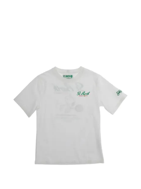 MC2 Saint Barth Kids Portland Jr Snoopy Tennis Court cotton T-shirt