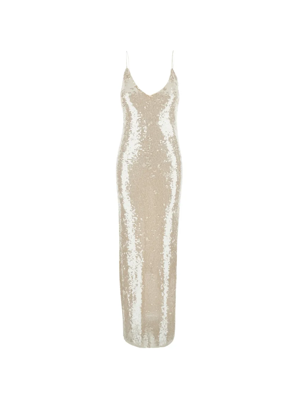 Forte Forte sequinned sleeveless gown - Toni neutri
