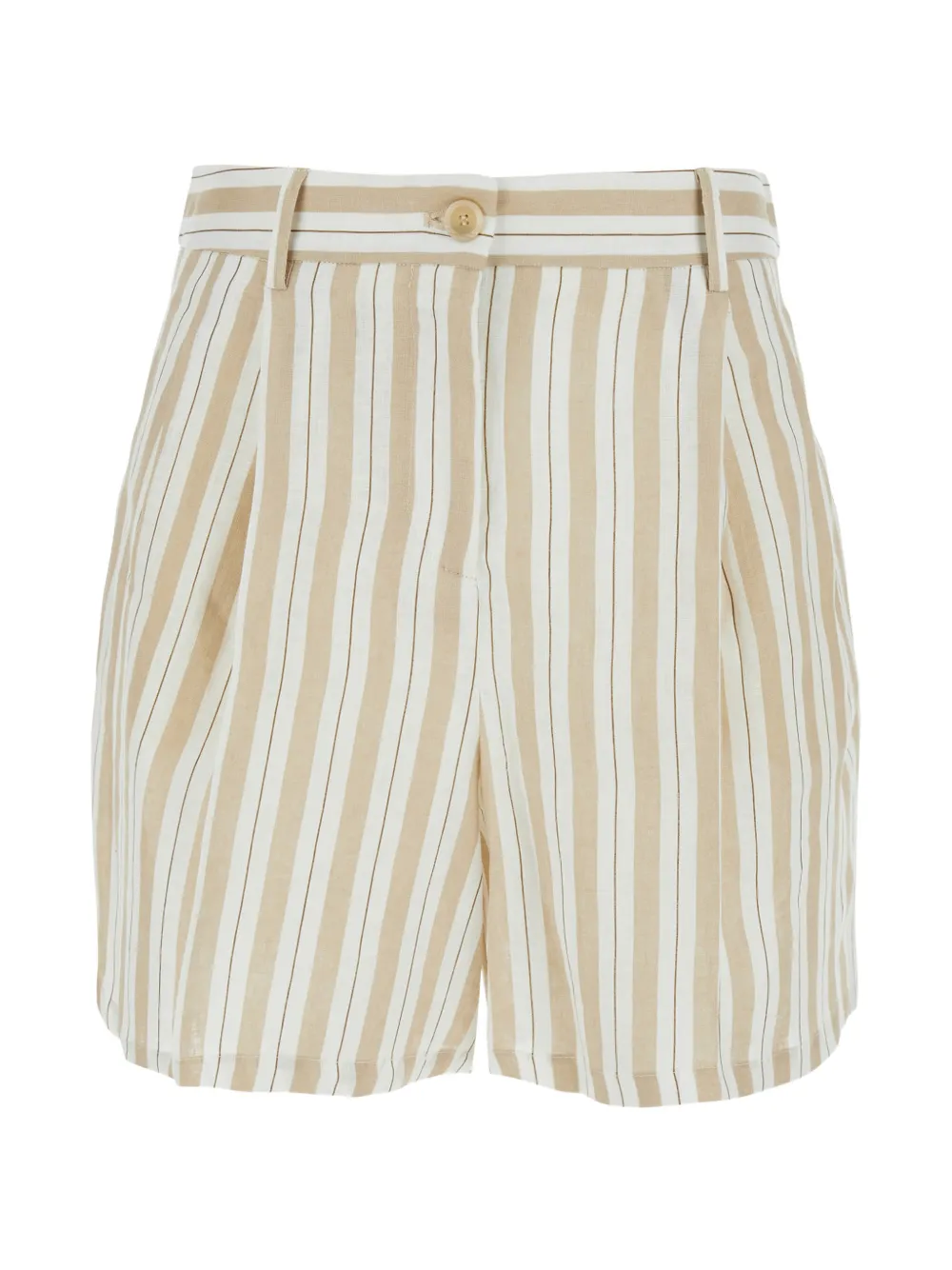 Semicouture striped pleated shorts - Toni neutri
