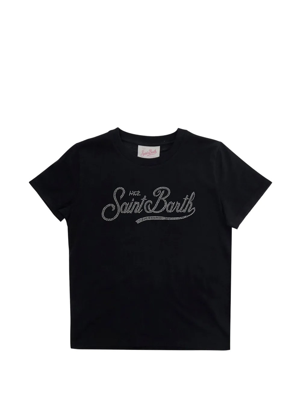 MC2 Saint Barth Kids Elly logo T-shirt - Schwarz
