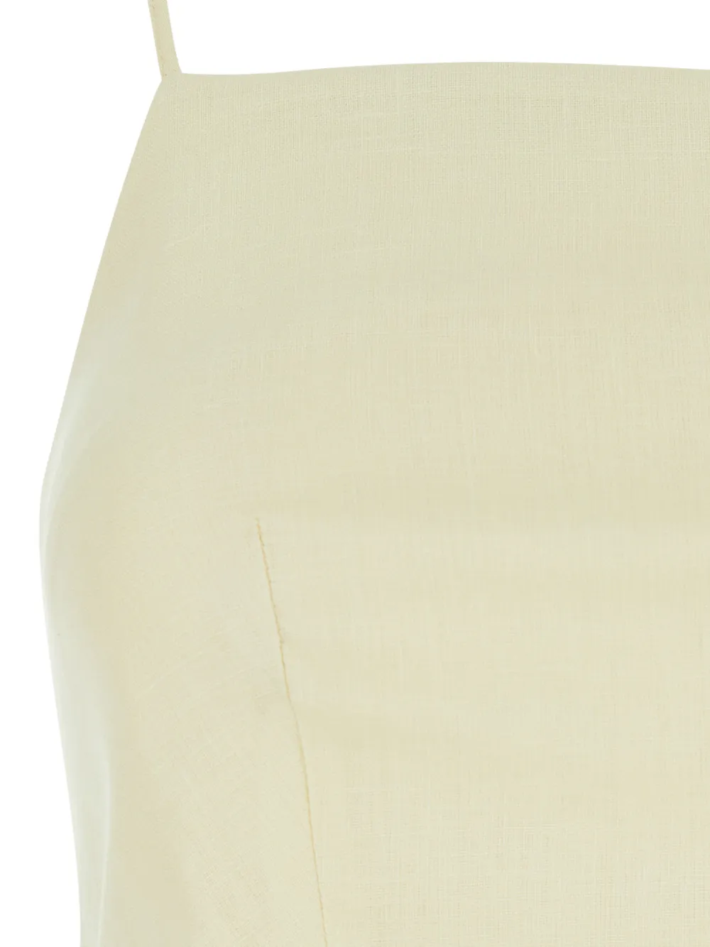 Semicouture Top met spaghettibandjes en uitgesneden details Geel