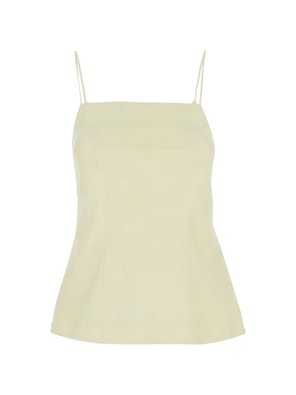 Semicouture spaghetti-strap cut-out top - Giallo