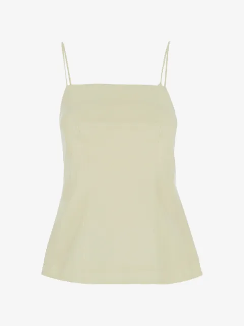 Semicouture top con tirantes finos
