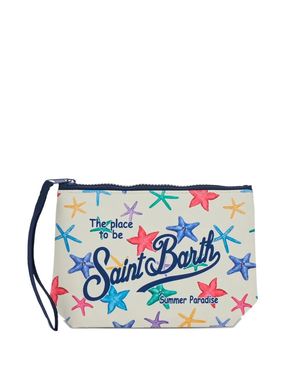 MC2 Saint Barth Kids Aline starfish print clutch bag - Bianco