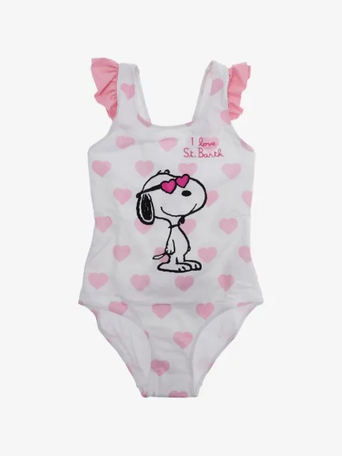 MC2 Saint Barth Kids Snoopy heart-print swimsuit