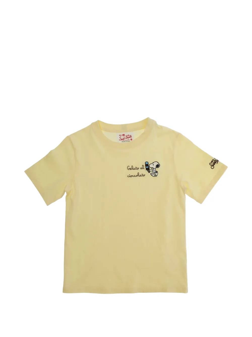 MC2 Saint Barth Kids embroidered-logo T-shirt - Giallo