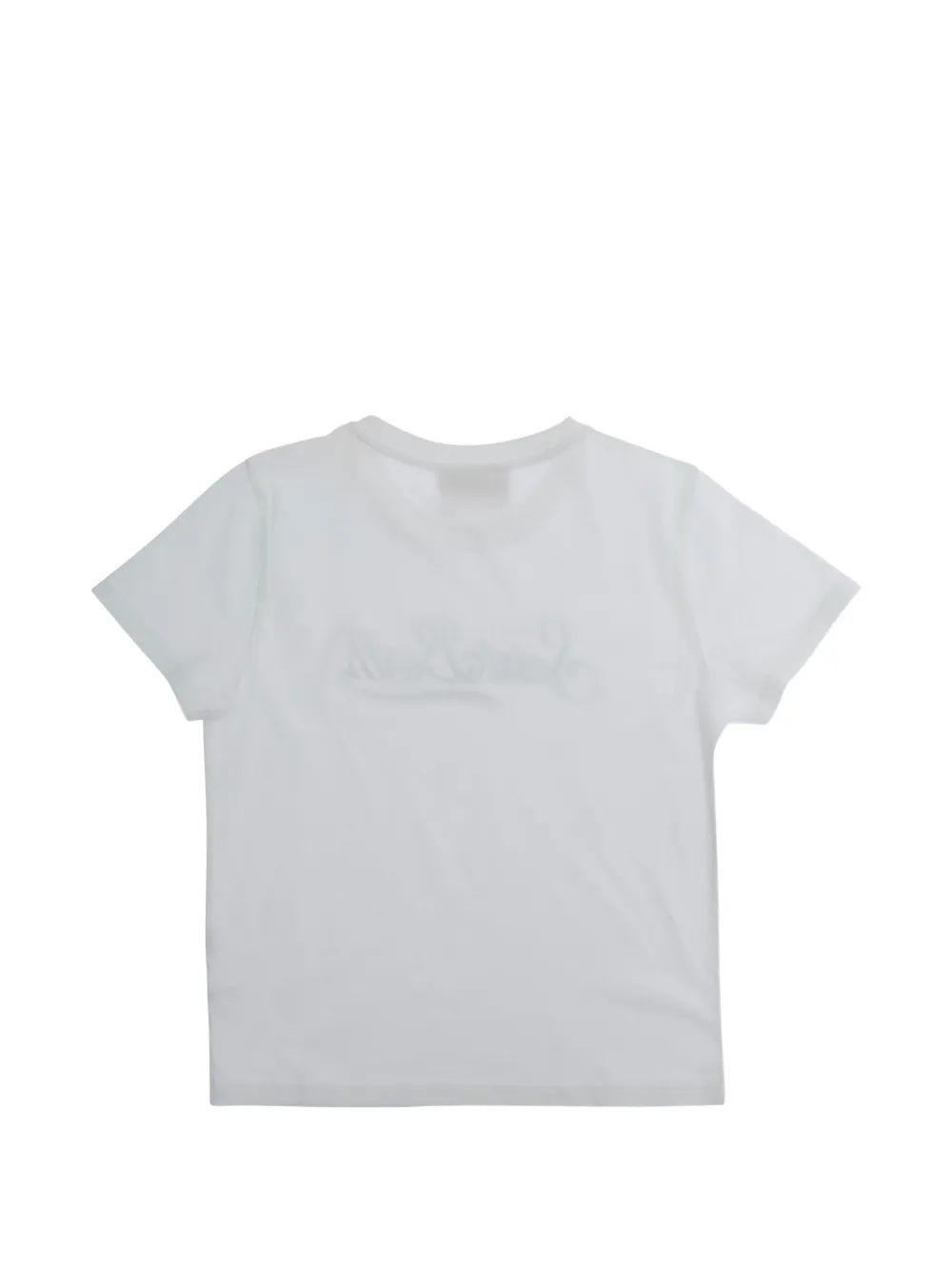 MC2 Saint Barth Kids T-shirt met logo van stras Wit