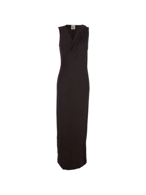 Semicouture vestido drapeado con cuello en V