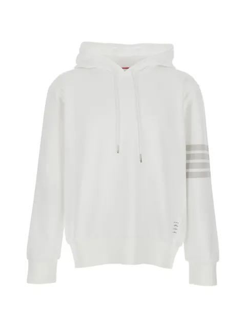 Thom Browne drawstring 4-bar hoodie