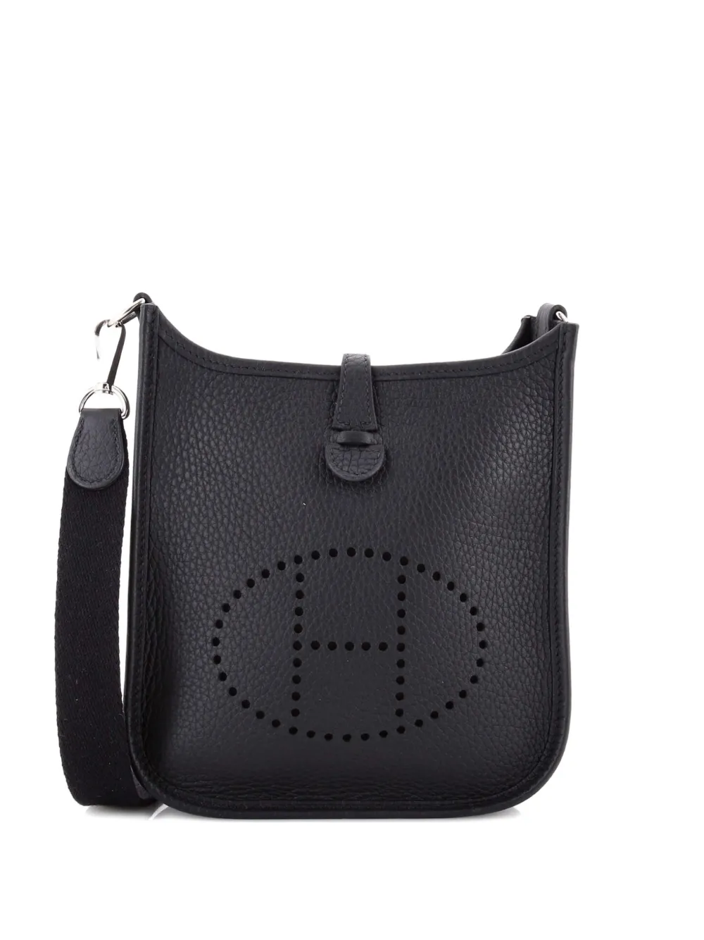 Hermès Pre-Owned Evelyne Bag Gen III Clemence TPM crossbody bag - Nero