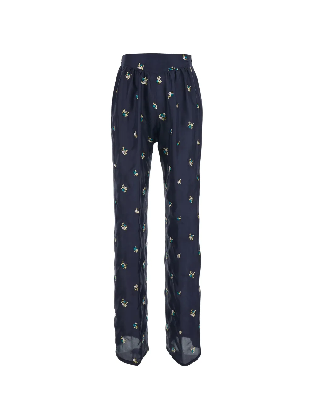 Forte Forte floral-print trousers - Blue