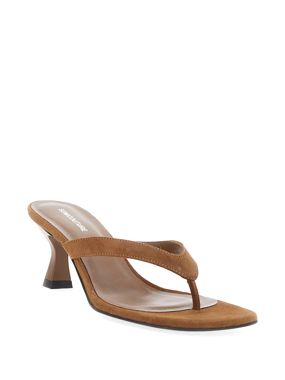 Semicouture thong-strap suede sandals Bruin