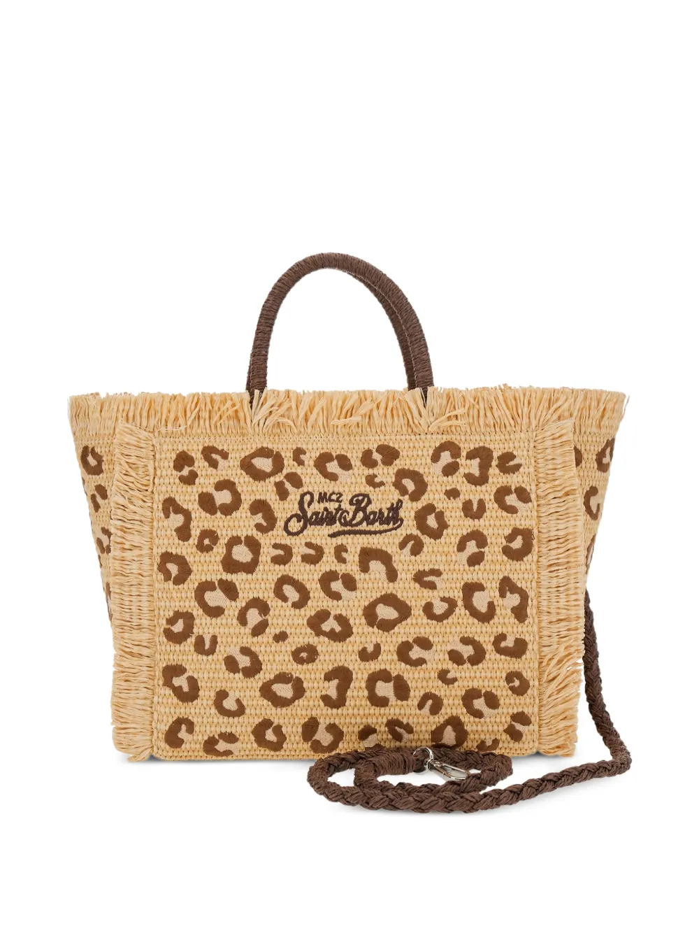  Mc2 Saint Barth Bolso Shopper Con Estampado De Leopardo - Neutro 
