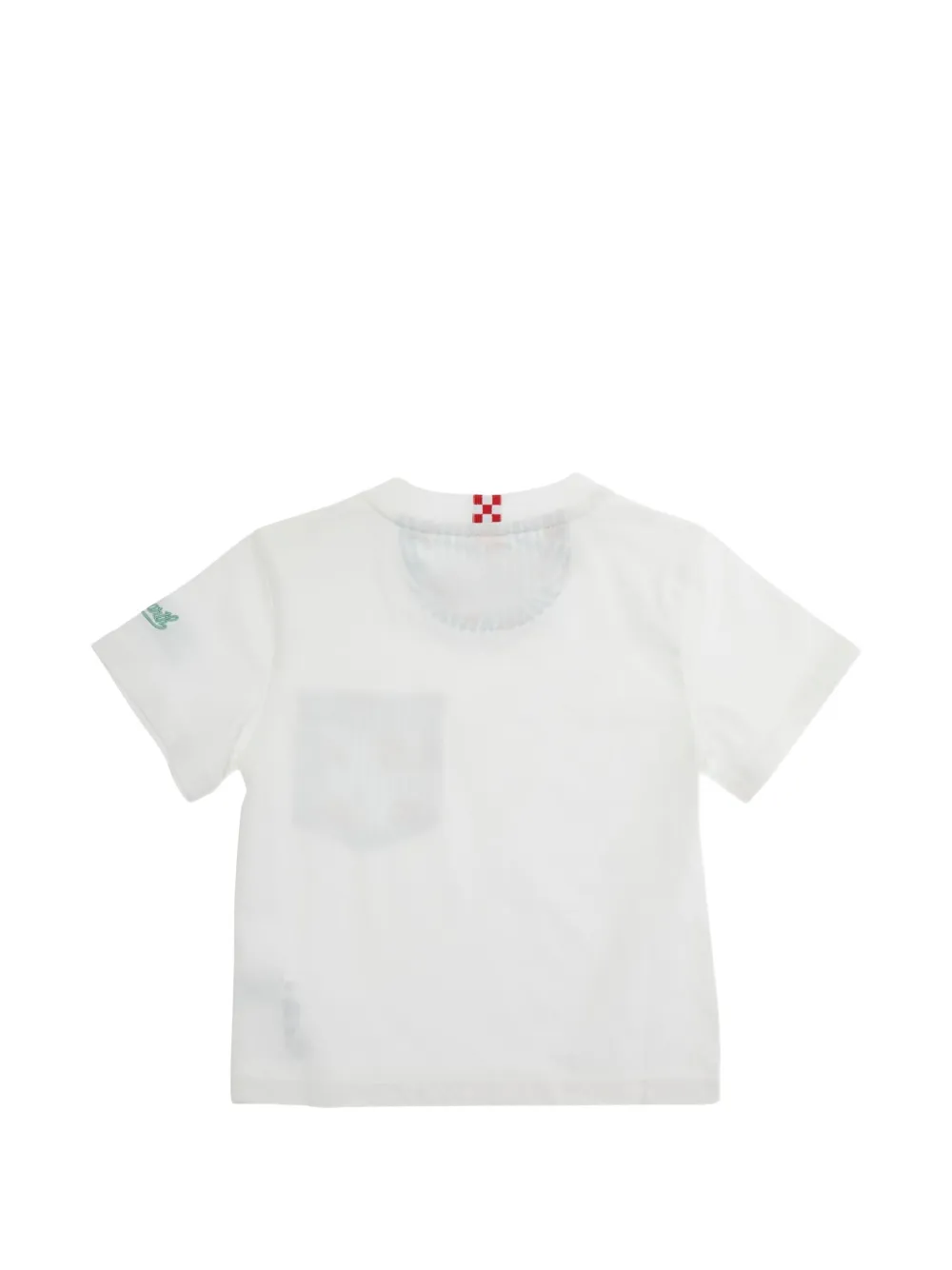 MC2 Saint Barth Kids T-shirt met zakdetail Wit