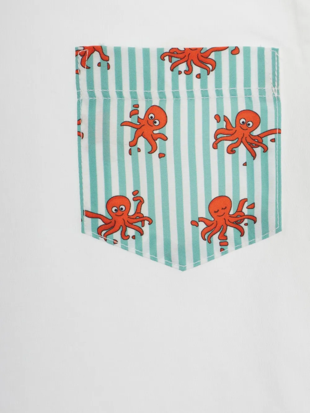 MC2 Saint Barth Kids T-shirt met zakdetail Wit