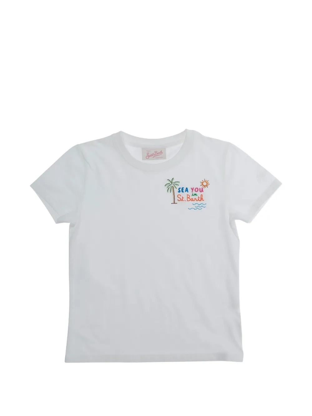 MC2 Saint Barth Kids Elly crystal-embellished T-shirt - Weiß
