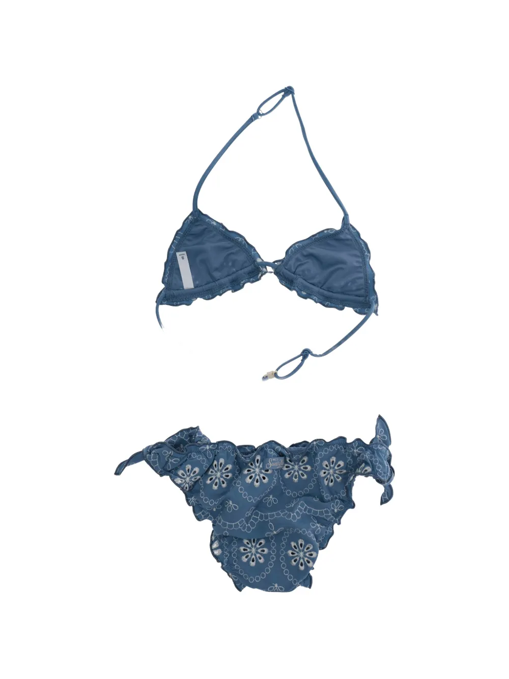 MC2 Saint Barth Kids floral-print bikini - Blu