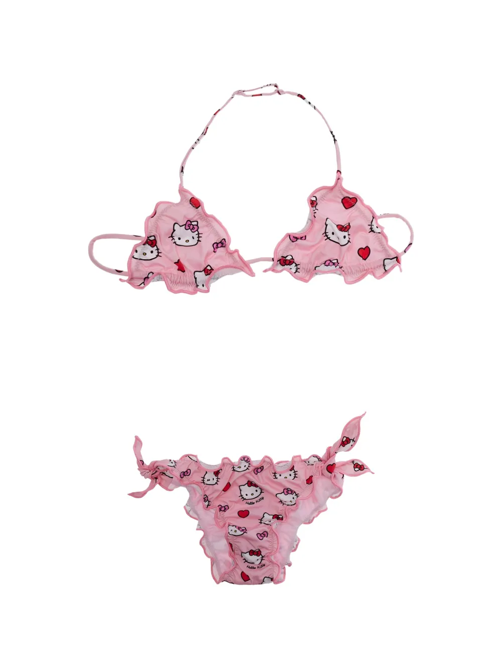 MC2 Saint Barth Kids Hello Kitty patterned bikini - Rosa