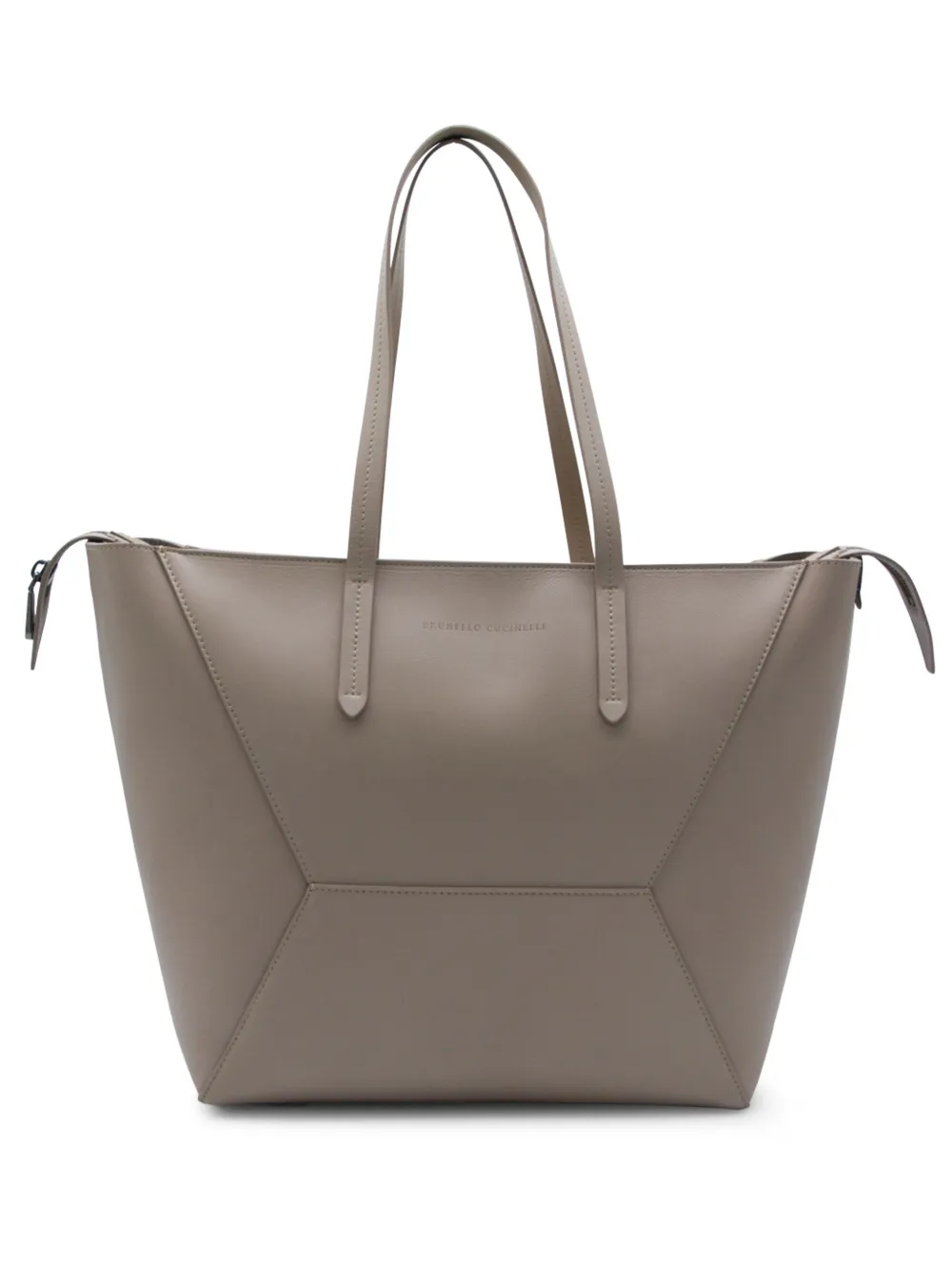 Brunello Cucinelli zip-fastening tote bag - Toni neutri