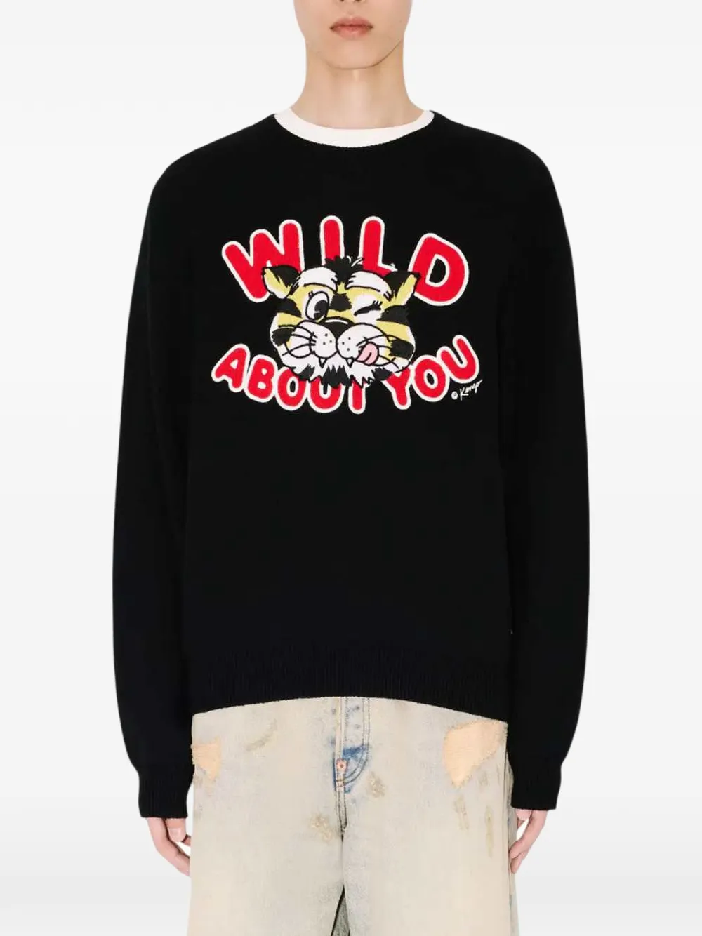  Kenzo Wild Tiger Sweater - Black 