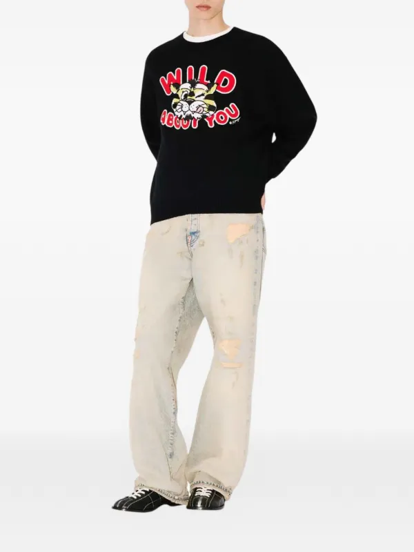 Kenzo Wild Tiger Sweater | Black | FARFETCH ZA