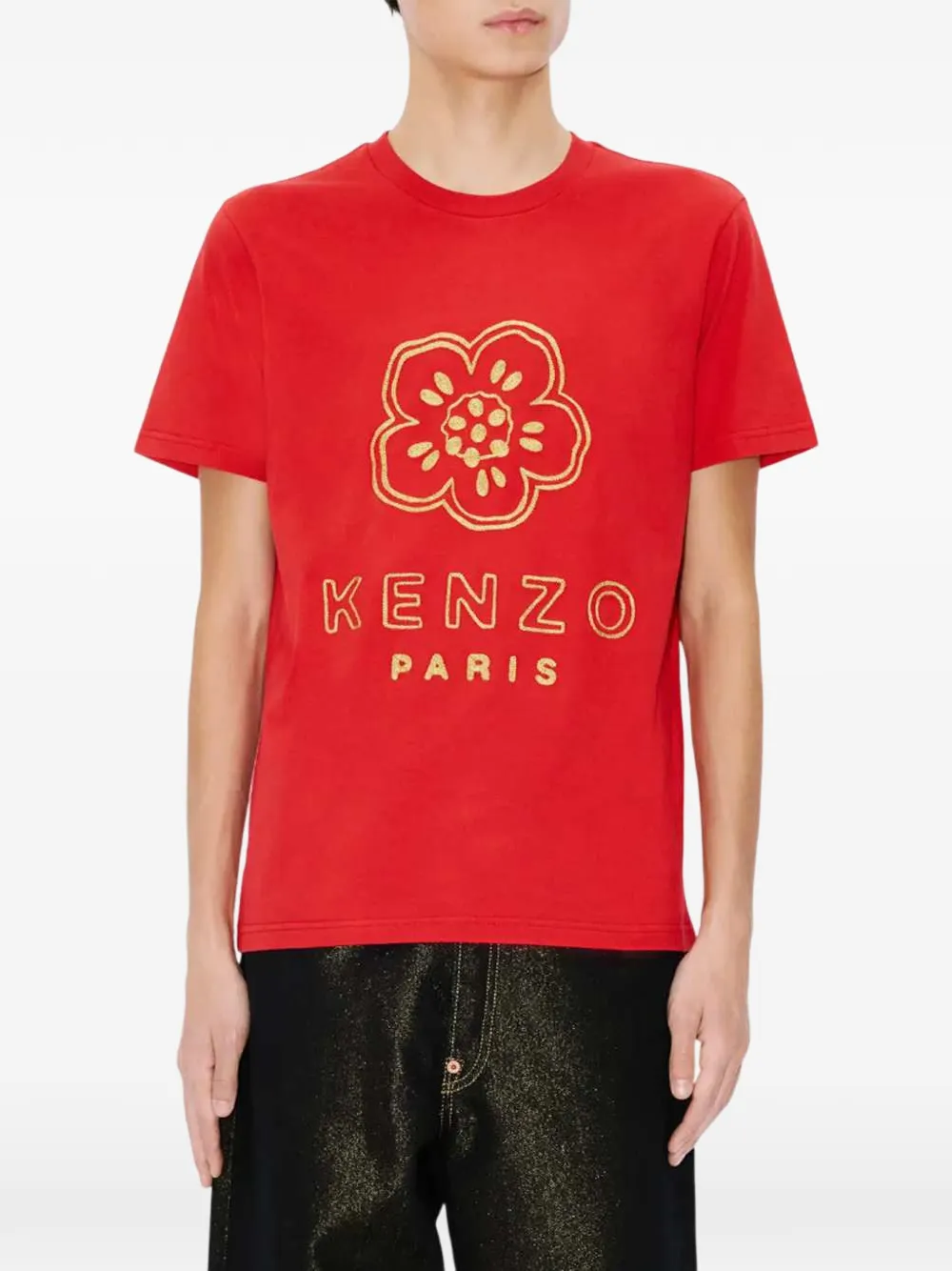 Kenzo T-shirt met bloemenprint Rood