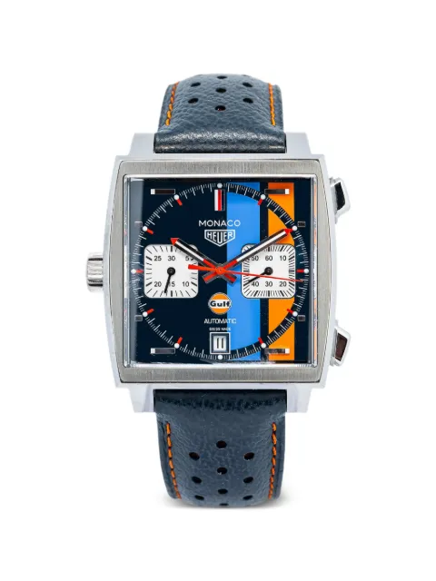 TAG Heuer Pre-Owned x Gulf Monaco 39mm watch