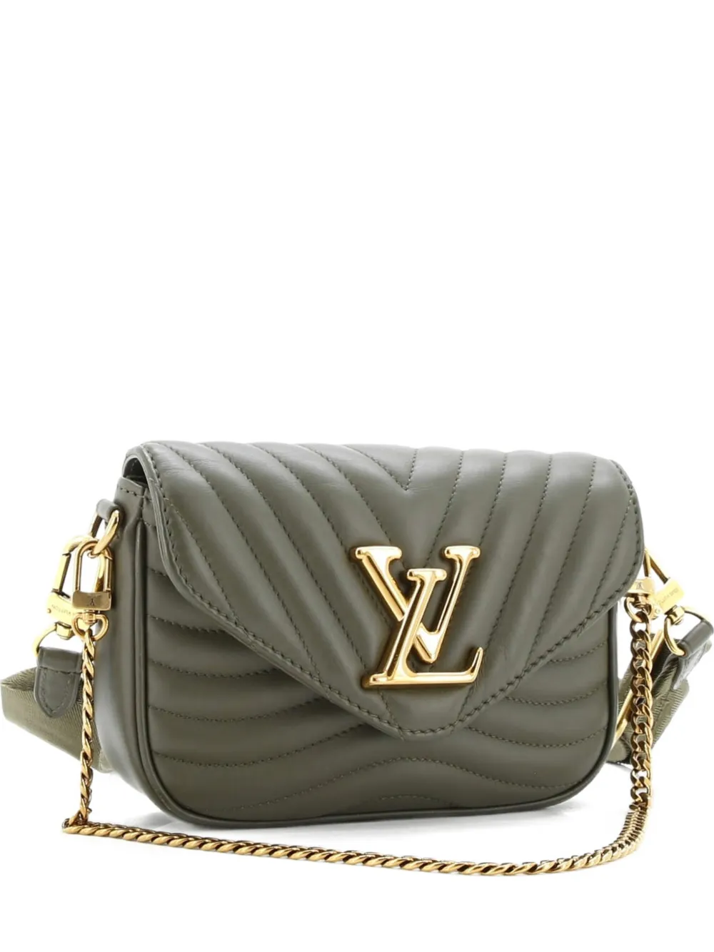 Louis Vuitton Pre-Owned New Wave Multi Pochette Quilted Leather crossbody bag - Verde