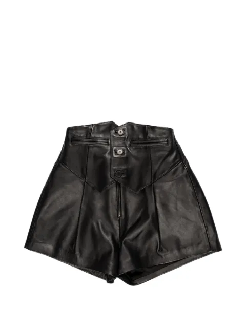 Enfants Riches Déprimés cincture leather shorts