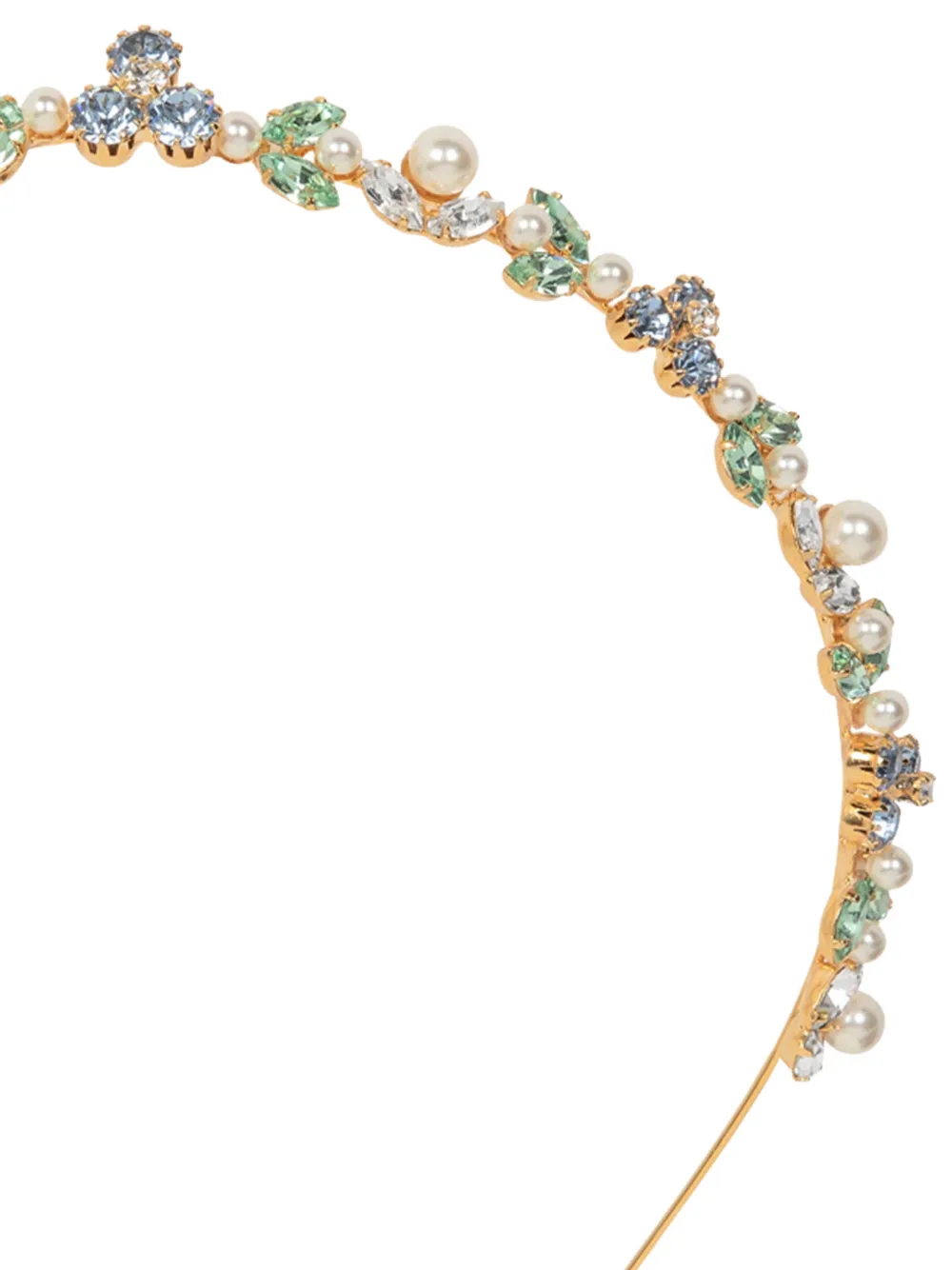  Jennifer Behr Vivi Crystal-embellished Headband - Gold 