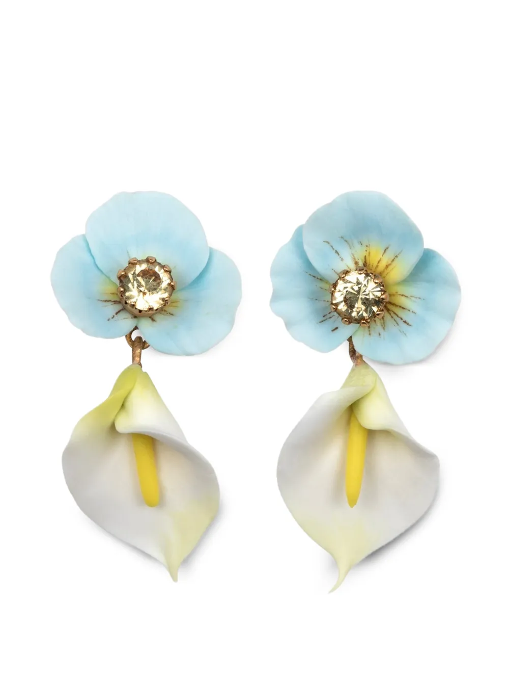 Jennifer Behr Vera floral-motif earrings - Oro