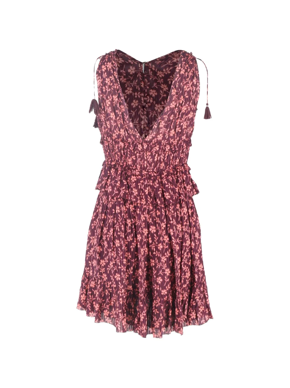 Ulla Johnson Noelle floral-print mini dress - Rosso