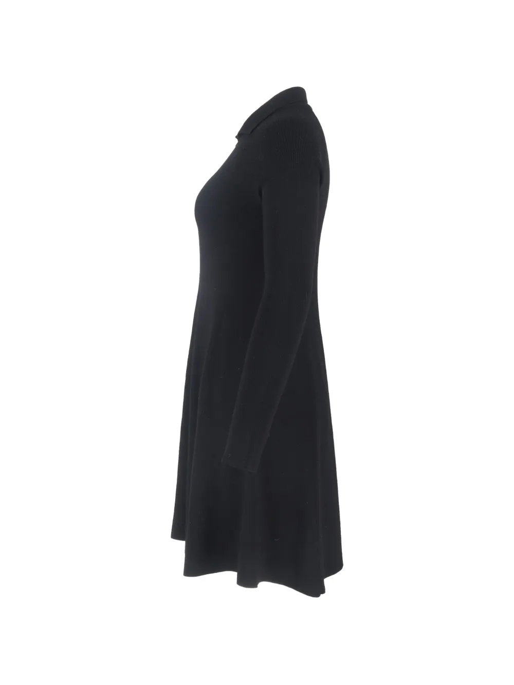  Khaite Pre-owned Knitted Collared Mini Dress - Black 