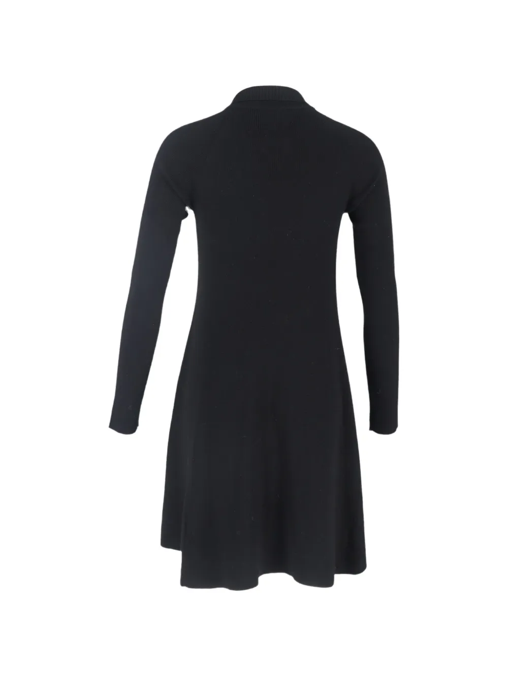  Khaite Pre-owned Knitted Collared Mini Dress - Black 