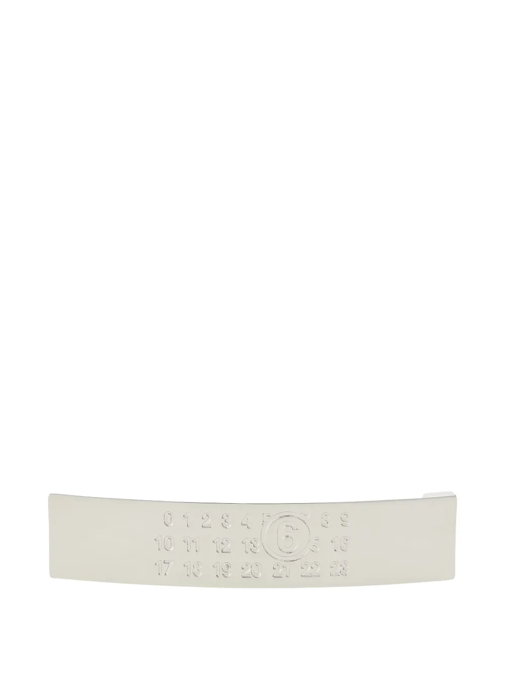 MM6 Maison Margiela polished hair clip - Argento