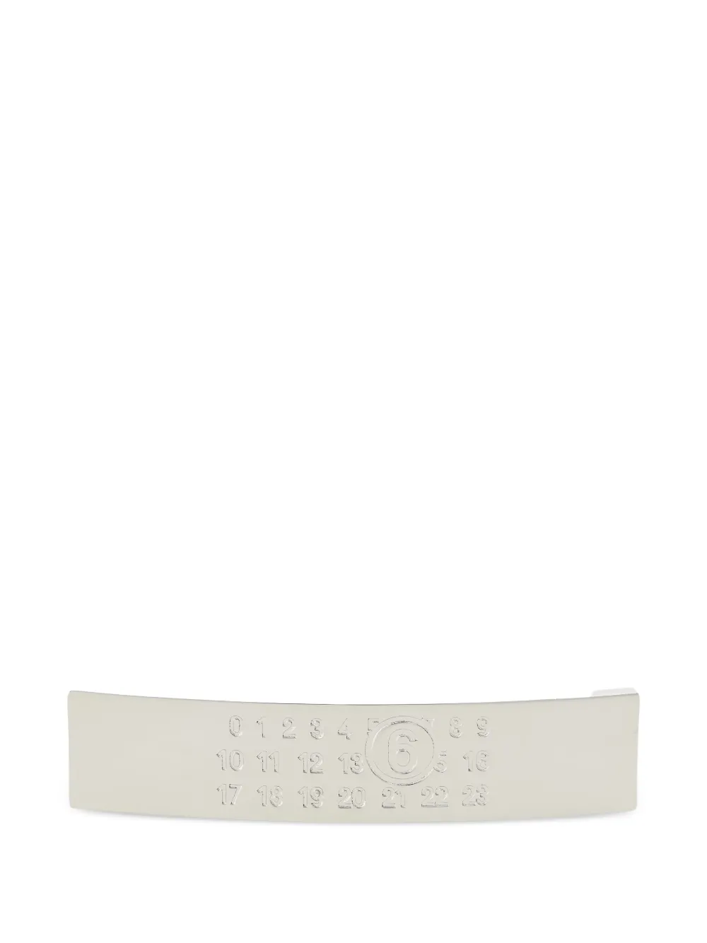 MM6 Maison Margiela polished hair clip - Argento
