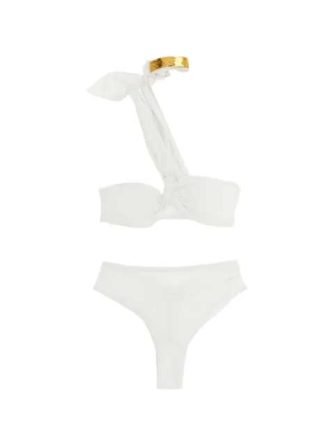 Elisabetta Franchi jewel one-shoulder bikini