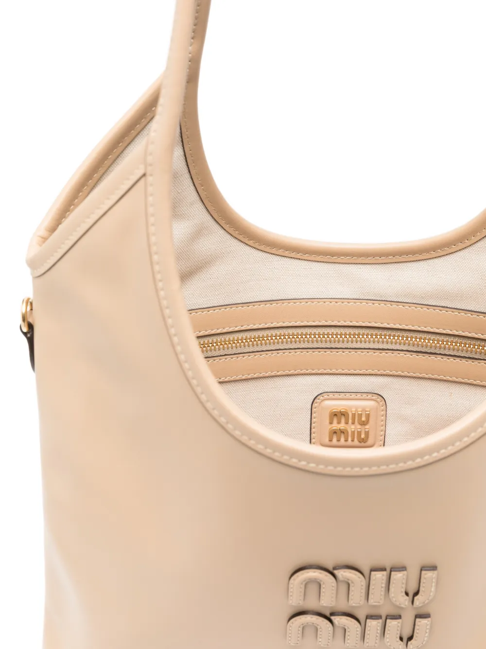 Miu Ivy shopper Beige