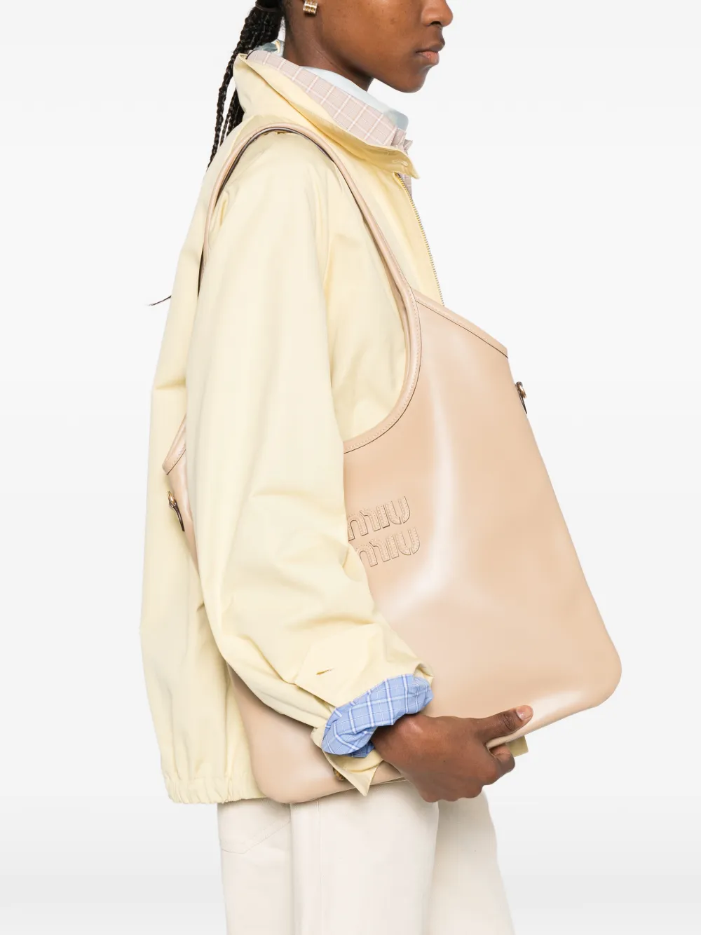  Miu Miu Ivy Tote Bag - Neutrals 