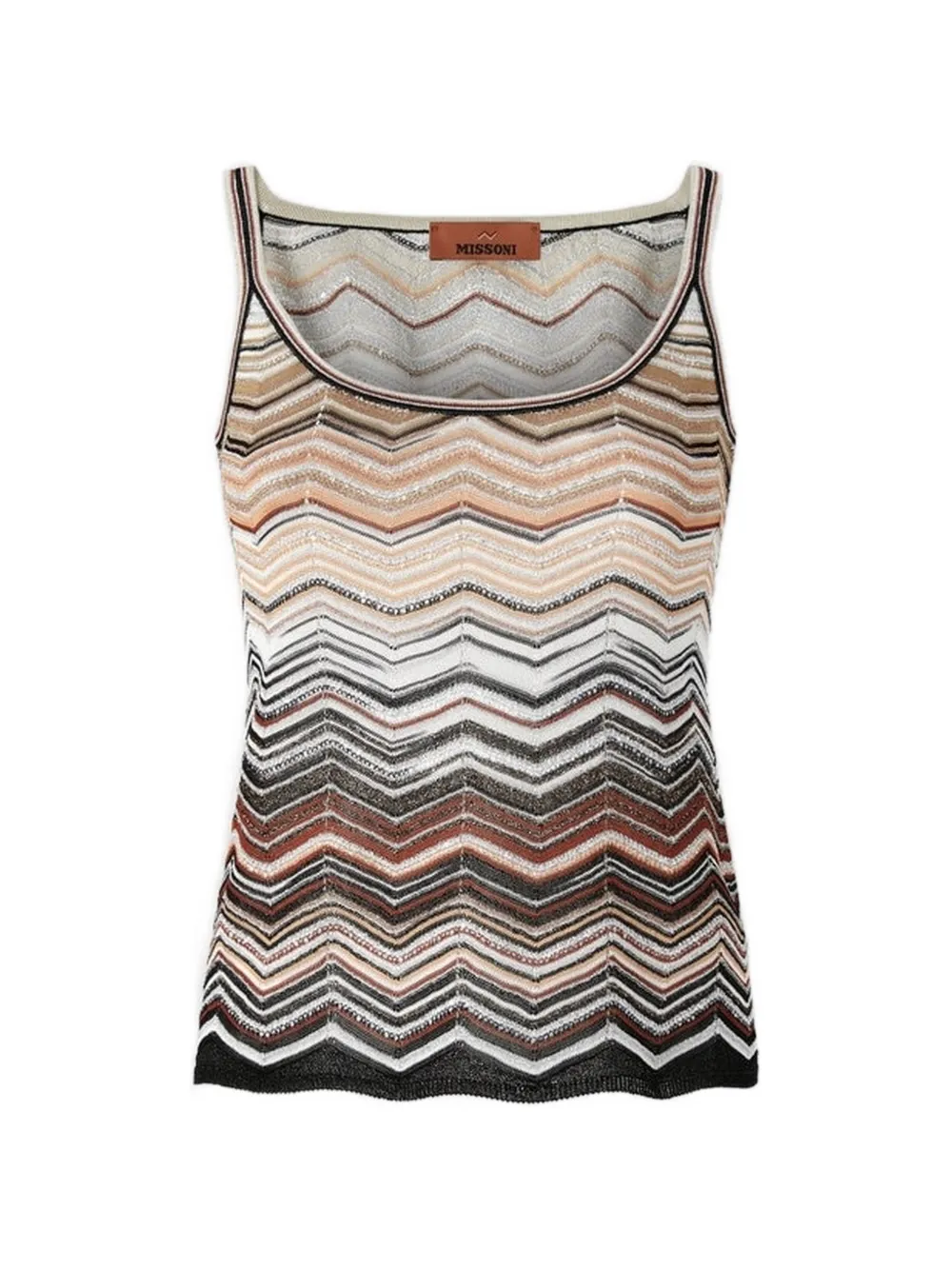 Missoni chevron sequin tank top - Toni neutri