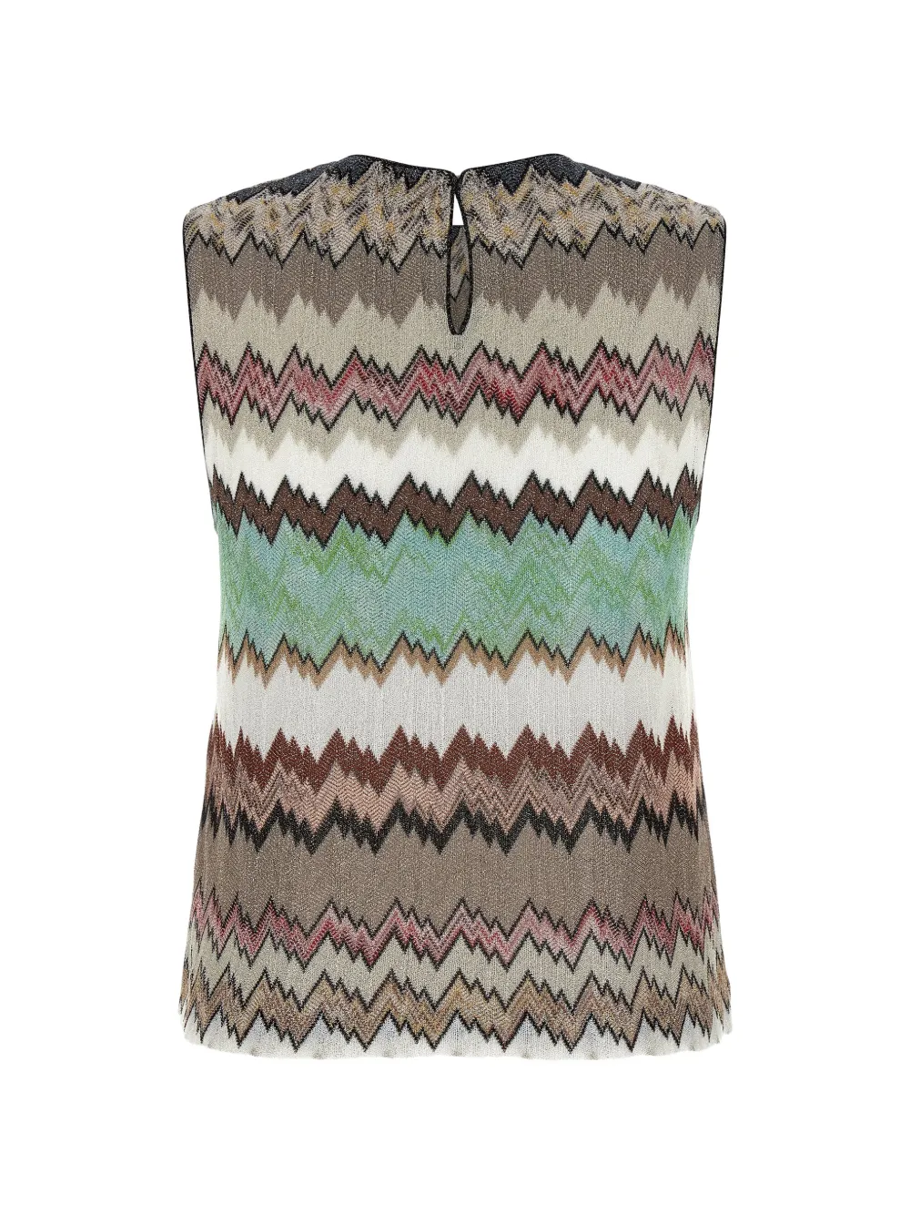  Missoni Zigzag Crew Neck Top - Neutrals 