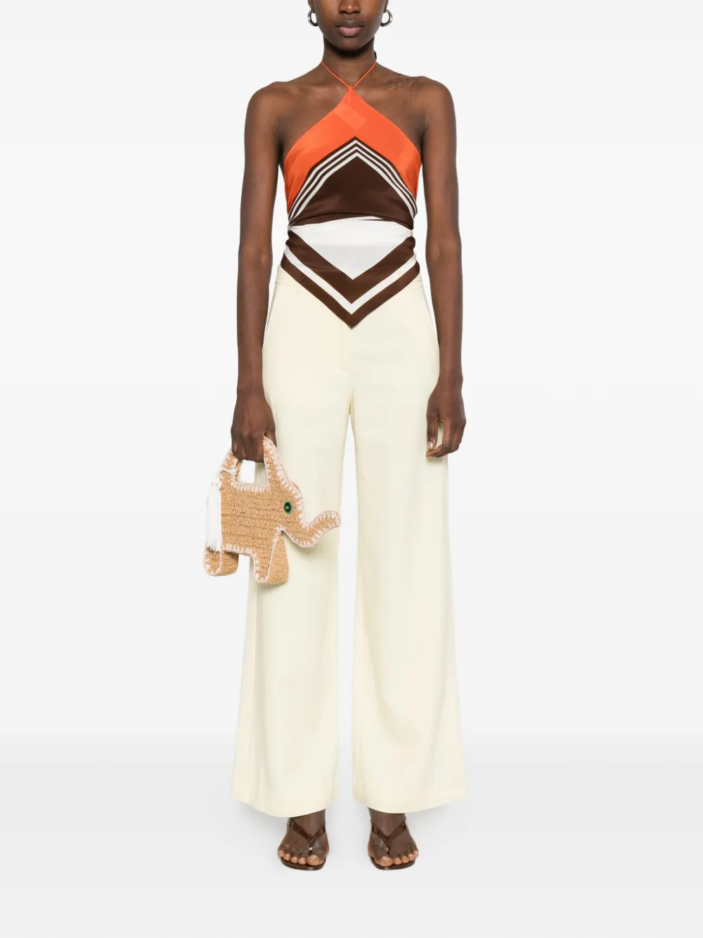  Maje Belt-loops Trousers - Yellow 