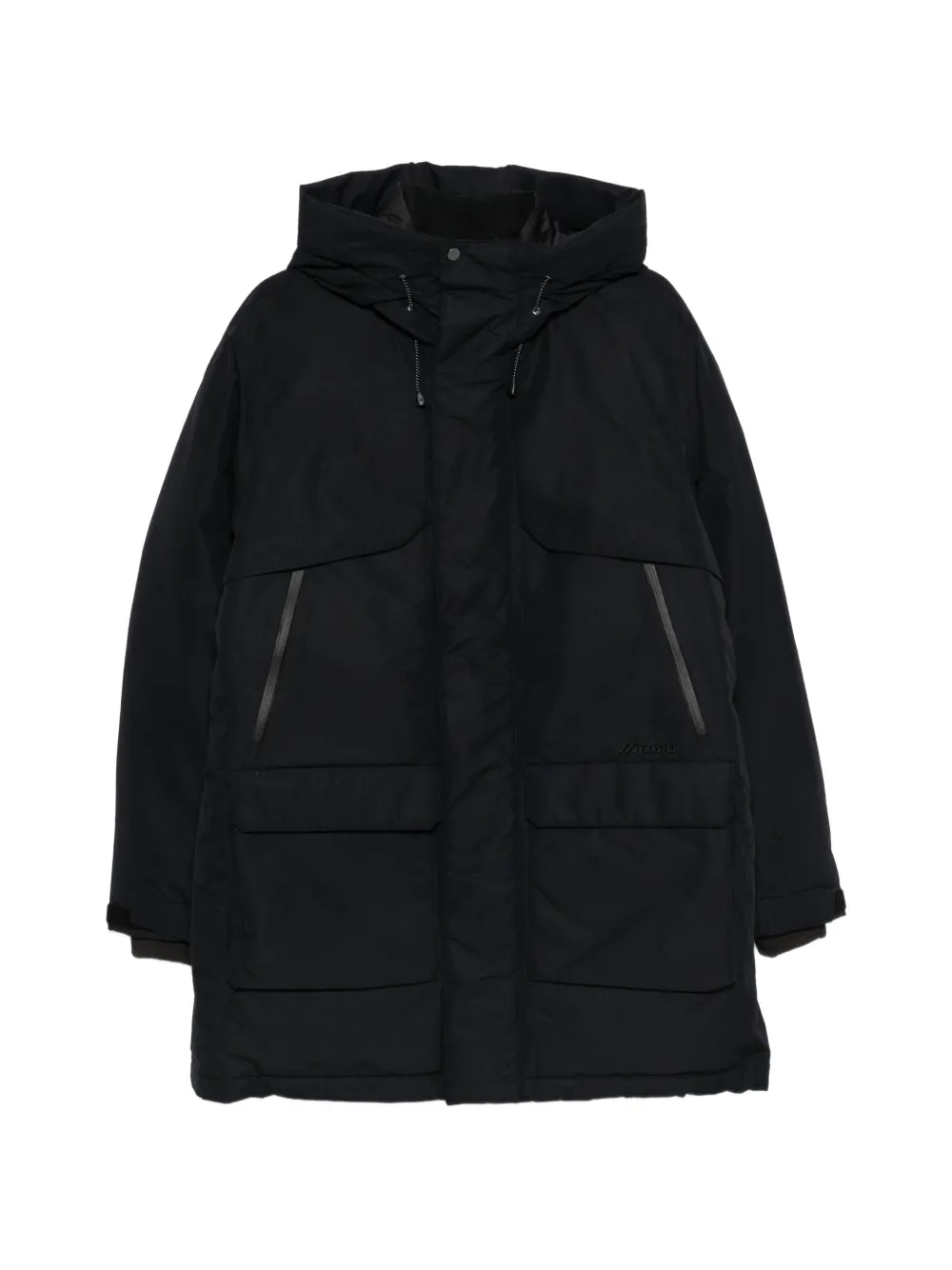 Mizuno Gore Windstopper Yellowknife hooded pocket coat - Nero