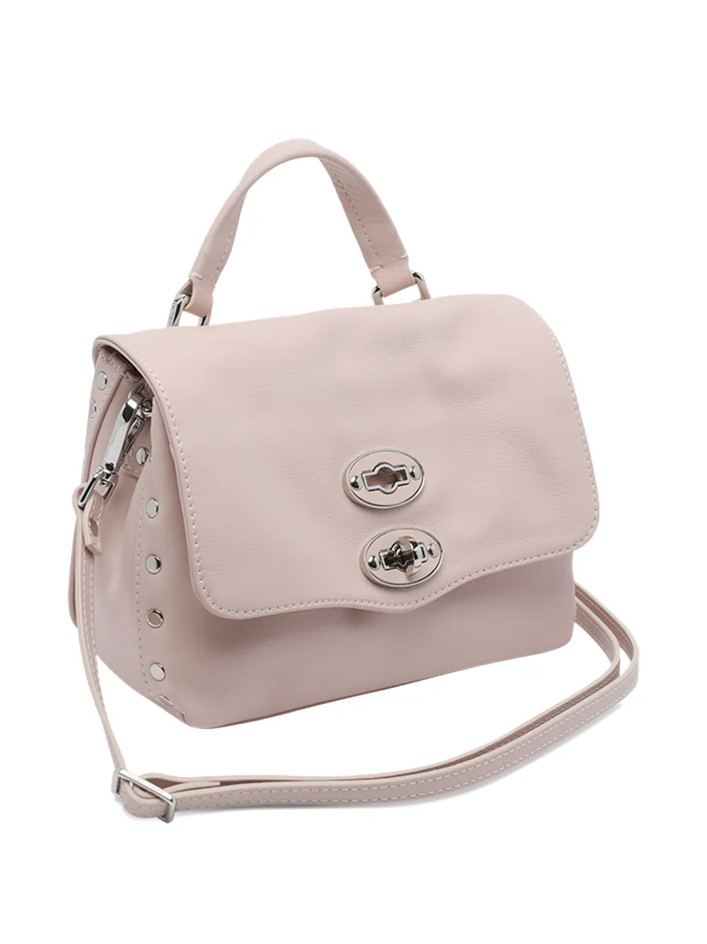 Zanellato Postina handtas met draaislotsluiting Roze