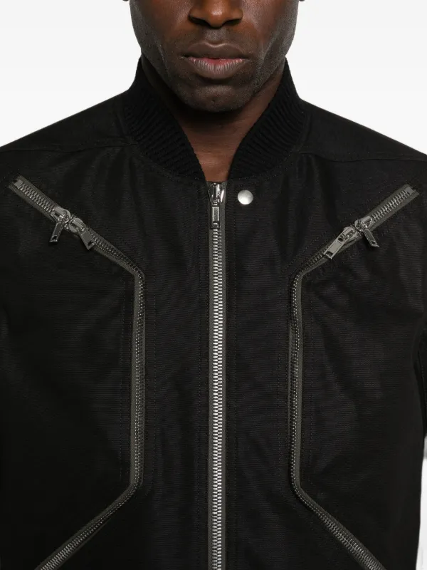 Rick Owens zip-fastening Bomber Jacket | Black | FARFETCH CA